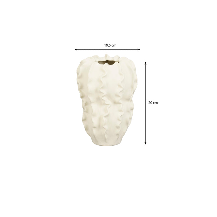 Mica Decorations Sierra Vaas - H31 x Ø22 cm - Keramiek - Beige