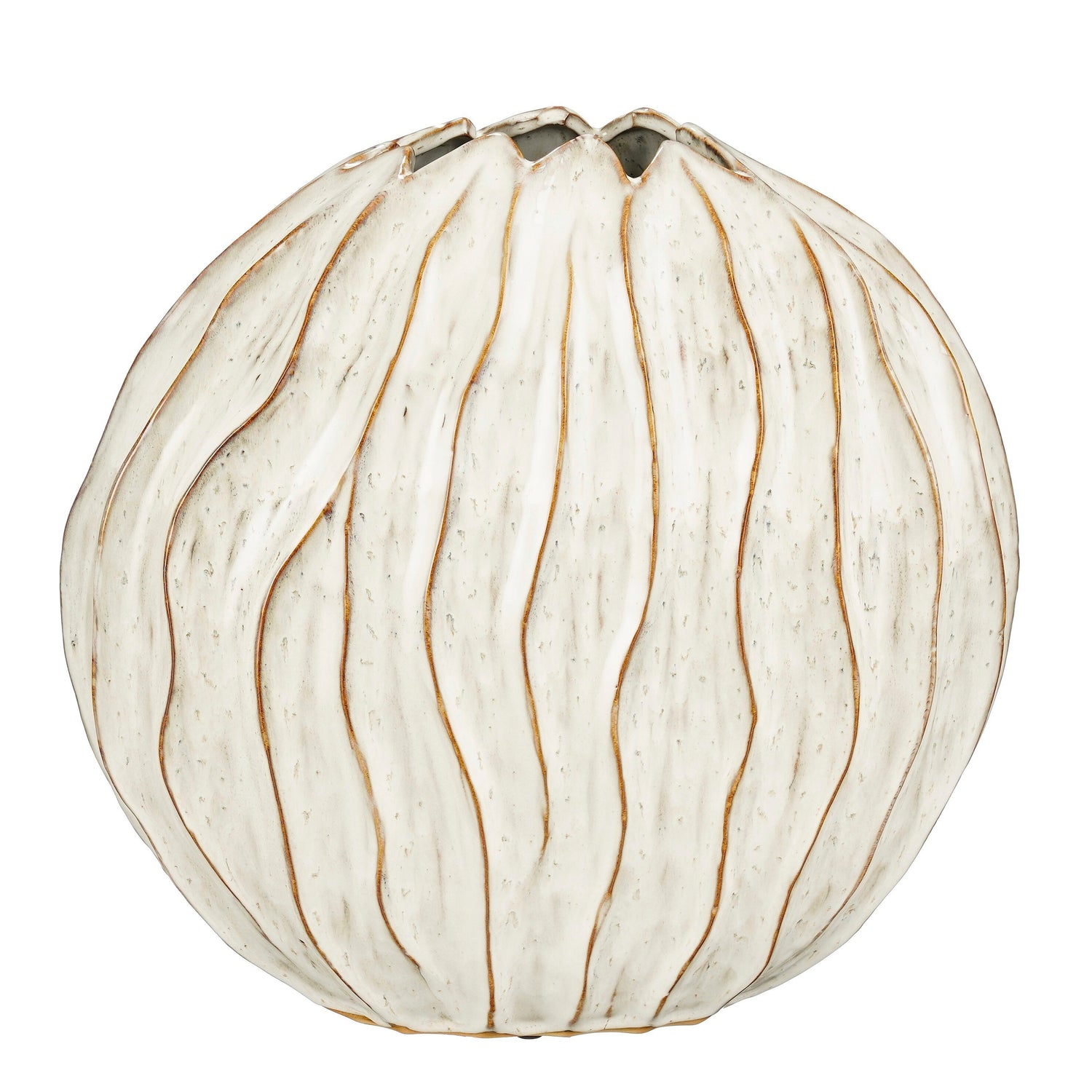 Mica Decorations Jovi Vaas - L43 x B23 x H41 cm - Keramiek - Wit