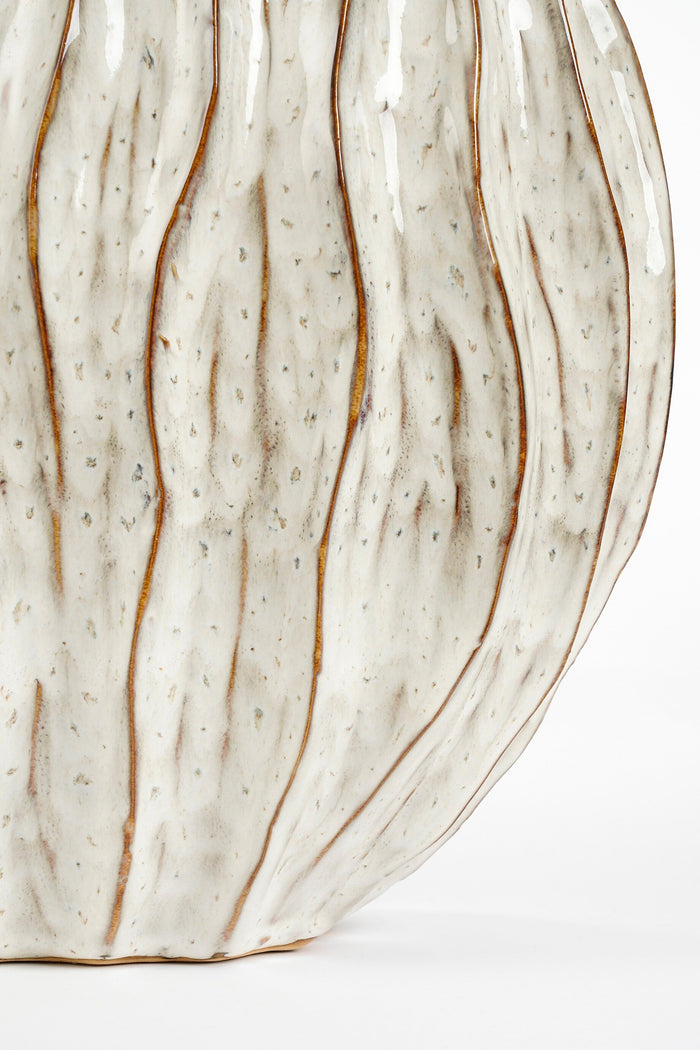 Mica Decorations Jovi Vaas - L43 x B23 x H41 cm - Keramiek - Wit