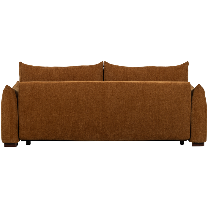 WOOOD Jonne 3-Zits Slaapbank - Chennile - Bruin - 92x233x105