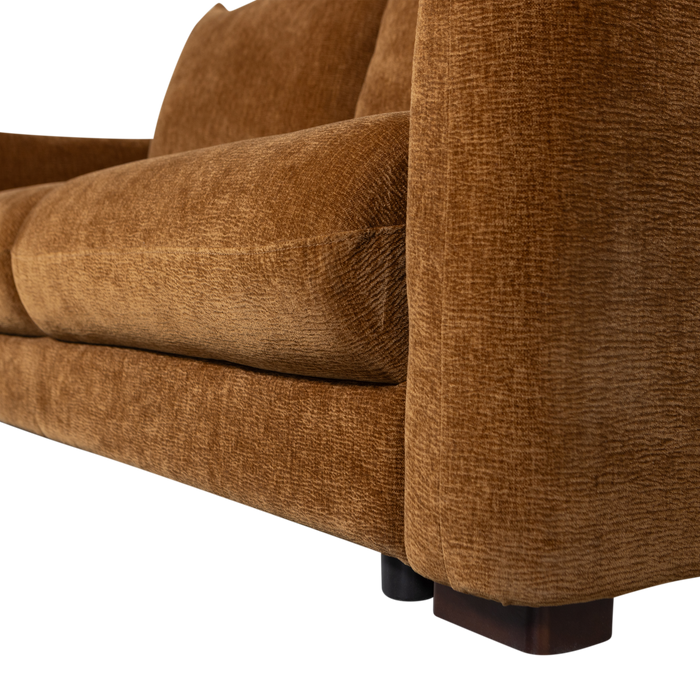 WOOOD Jonne 3-Zits Slaapbank - Chennile - Bruin - 92x233x105