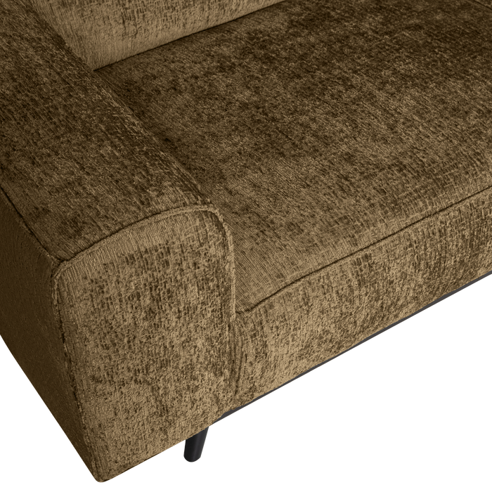 WOOOD Statement Hoekbank Rechts - Brass - Beige|Wheatfield