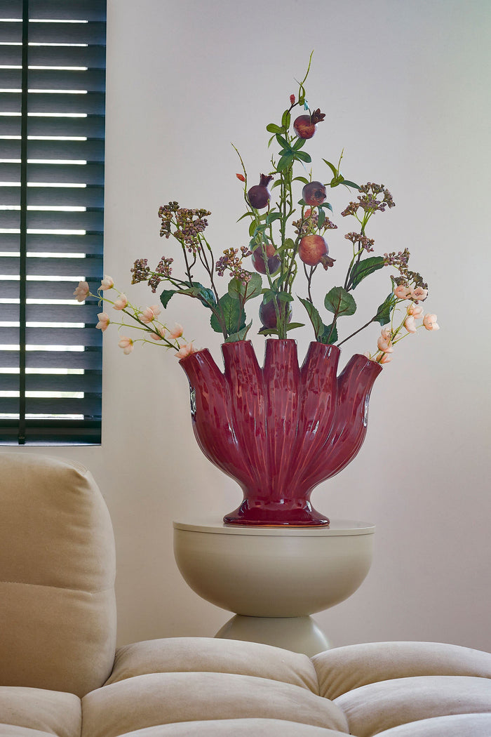 Mica Decorations Serra Tulpenvaas - L33 x B16 x H30 cm - Paars