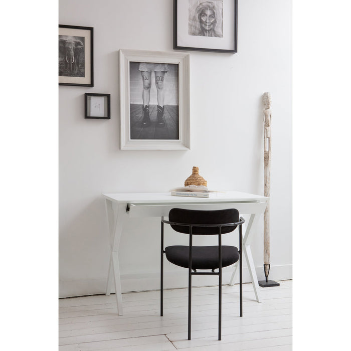 WOOOD Ivy Eetkamerstoelen - Fluweel - Zwart - Set van 6