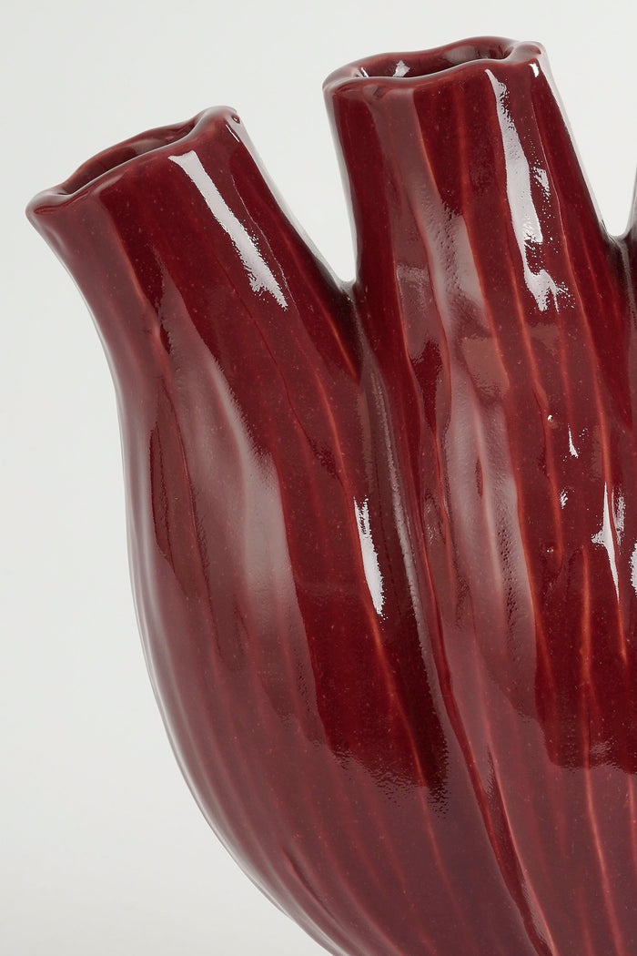 Mica Decorations Serra Tulpenvaas - L33 x B16 x H30 cm - Paars