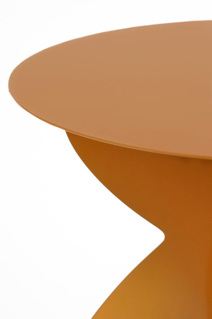 Mica Decorations Rafi Bijzettafel - H50 x Ø40 cm - IJzer - Bruin