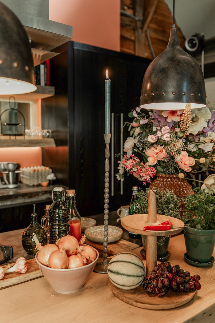 Mica Decorations Caden Etagère - H36 x Ø33 cm - Lichtbruin