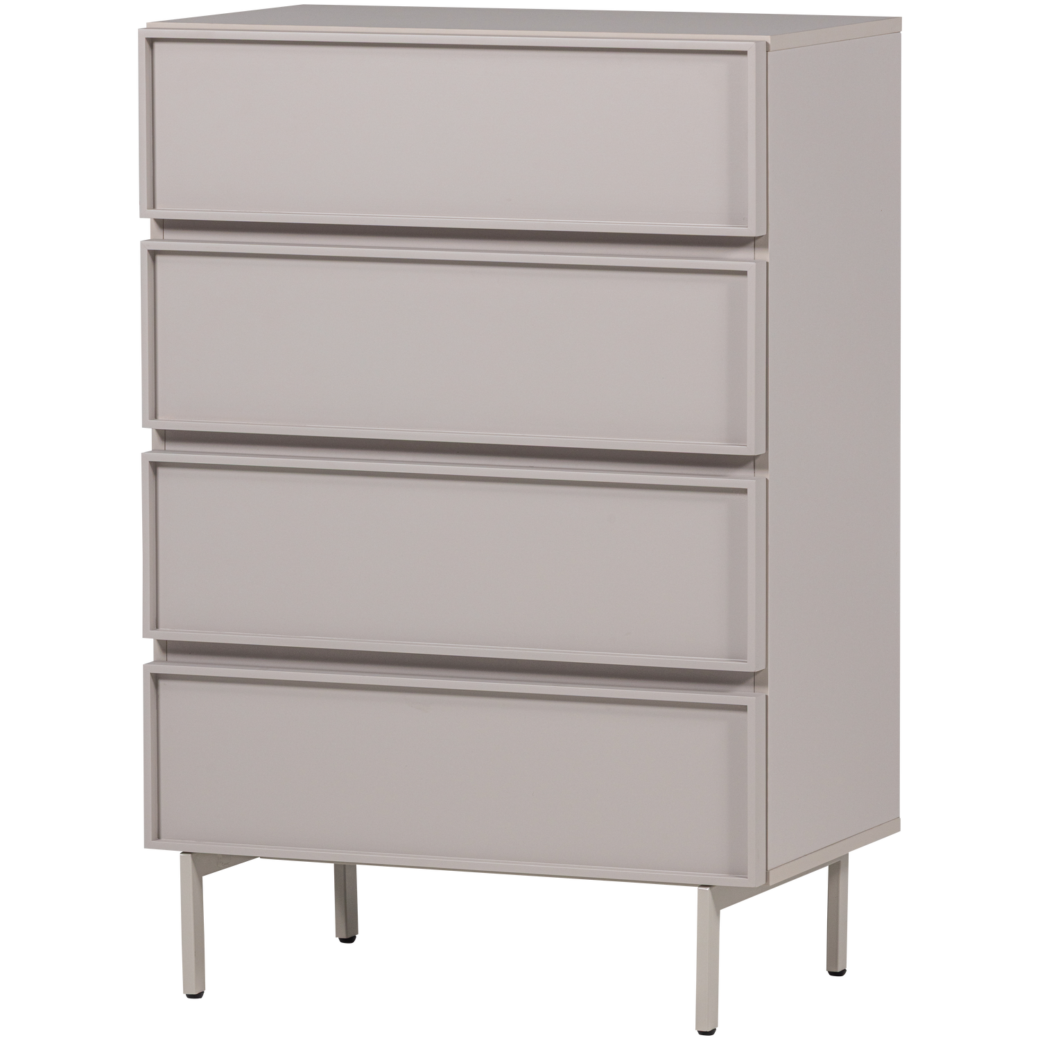 WOOOD Tours Ladekast 4 Lades - Melamine| MDF - Zand - 102x70x42