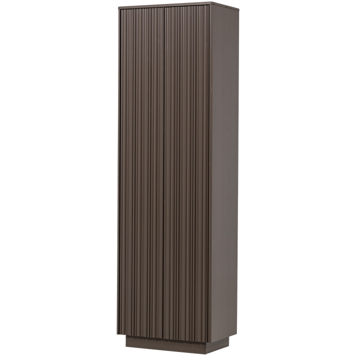 WOOOD Nova Hoge Kast - Grenen - Truffel Bruin - 215x67x40