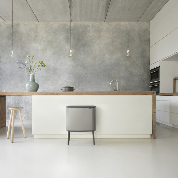 Brabantia Bo Touch Bin Afvalemmer 11 + 23 L - Platinum