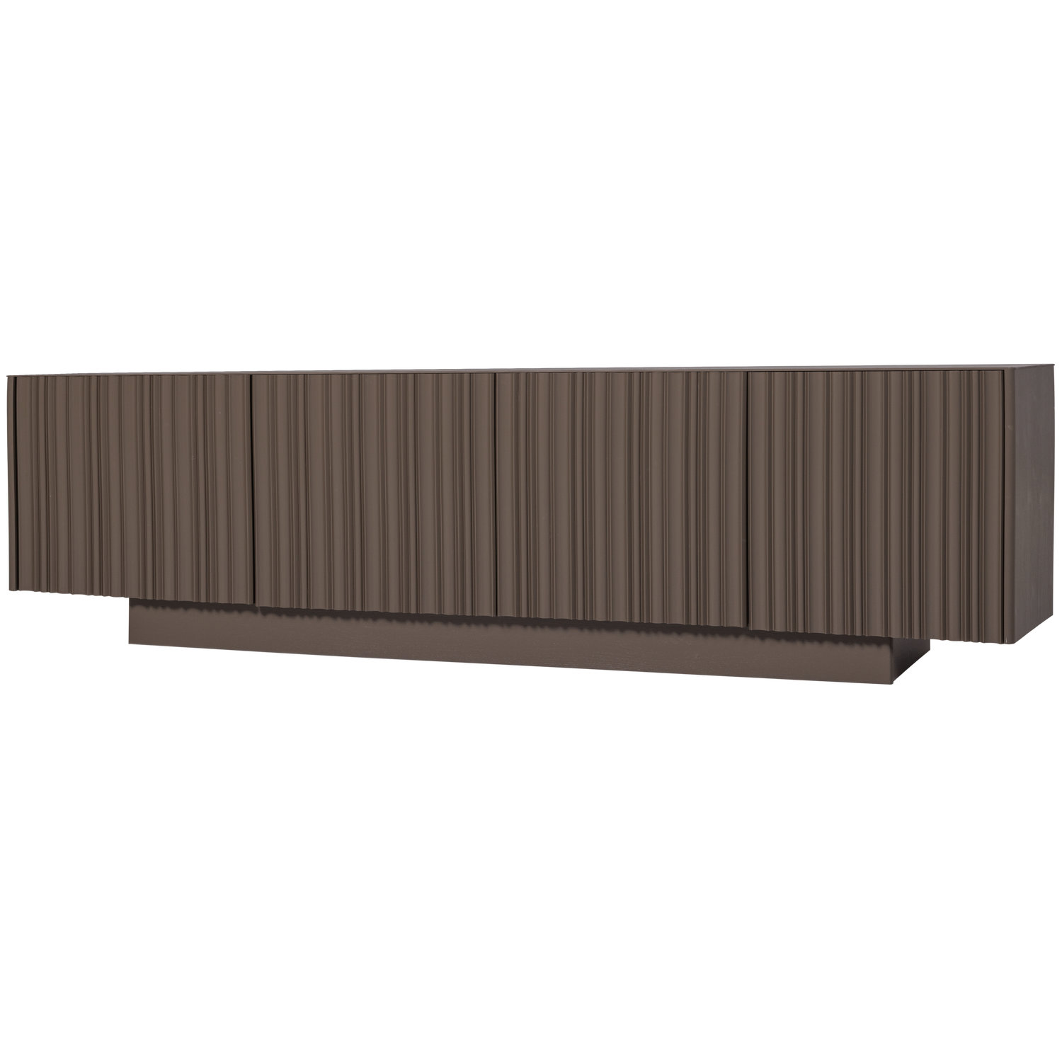 WOOOD Nova Tv Meubel 200 cm - Grenen - Truffel Bruin - 54x200x40