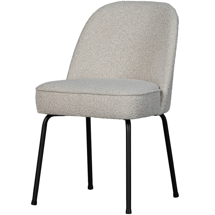 WOOOD Vogue Eetkamerstoelen - Bouclé - Naturel - Set van 6