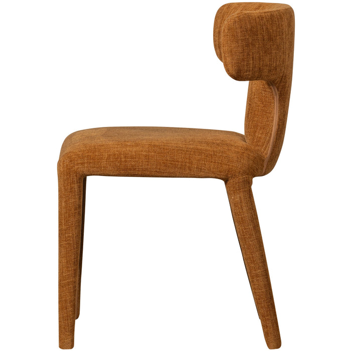 WOOOD Permit Eetkamerstoelen - Polyester - Cinnamon - Set van 6