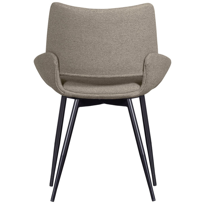 WOOOD Parade Eetkamerstoelen - Melange Stof - Zand - Set van 6