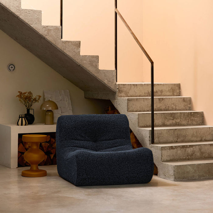 sweeek - Fauteuil alpaca-effect stof Sokol 1 zitplaats