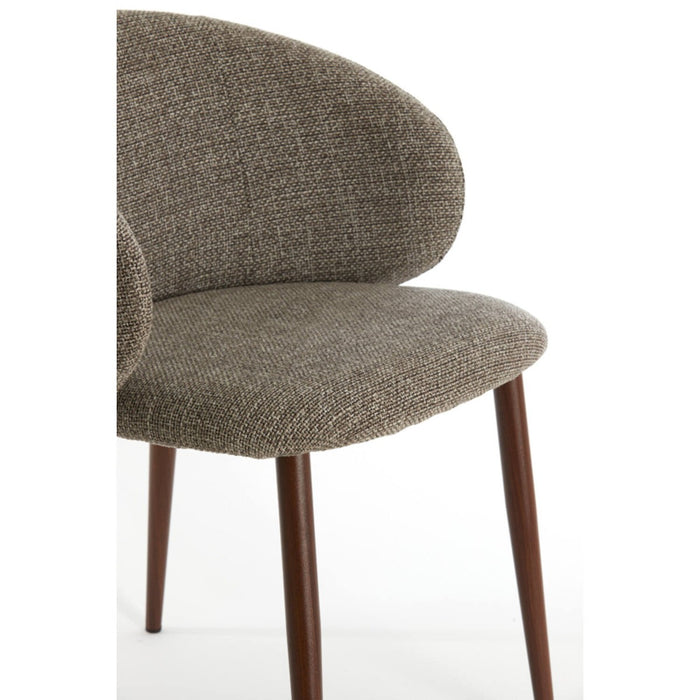 Light&living Eetkamerstoel 57x56x74 cm ALUKO zwart-licht bruin+bruin