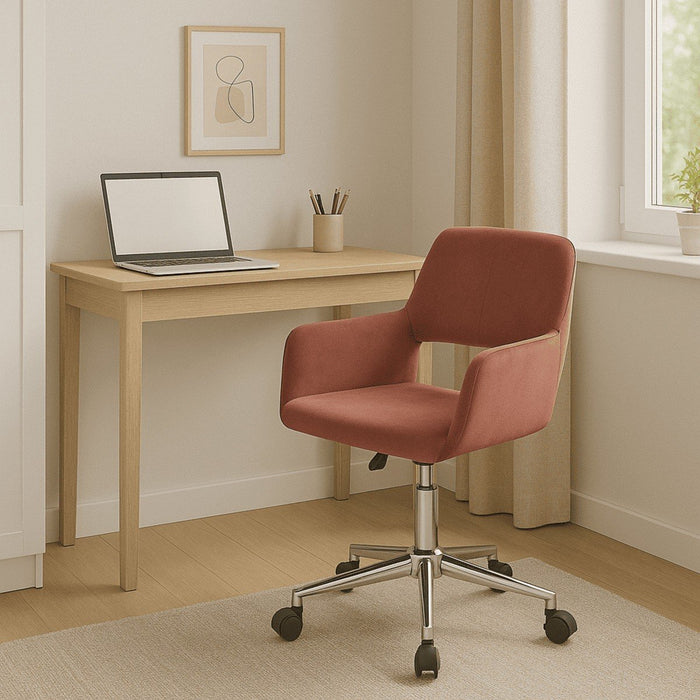 Calicosy - Fluwelen Bureaustoel ROSS - Roos