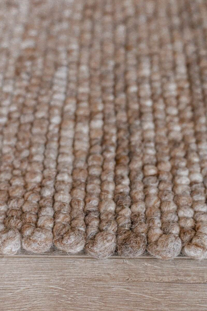 Interieur05 Wollen Vloerkleed Lichtbruin Vik - 240 x 340 cm