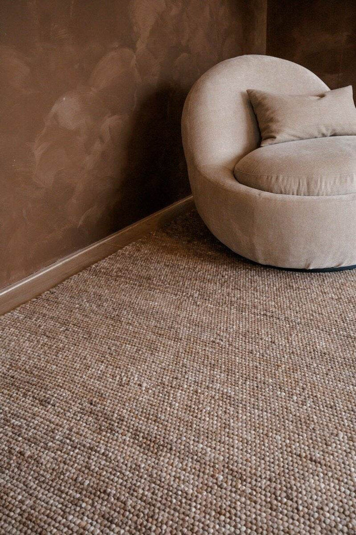 Interieur05 Wollen Vloerkleed Lichtbruin Vik - 200 x 290 cm