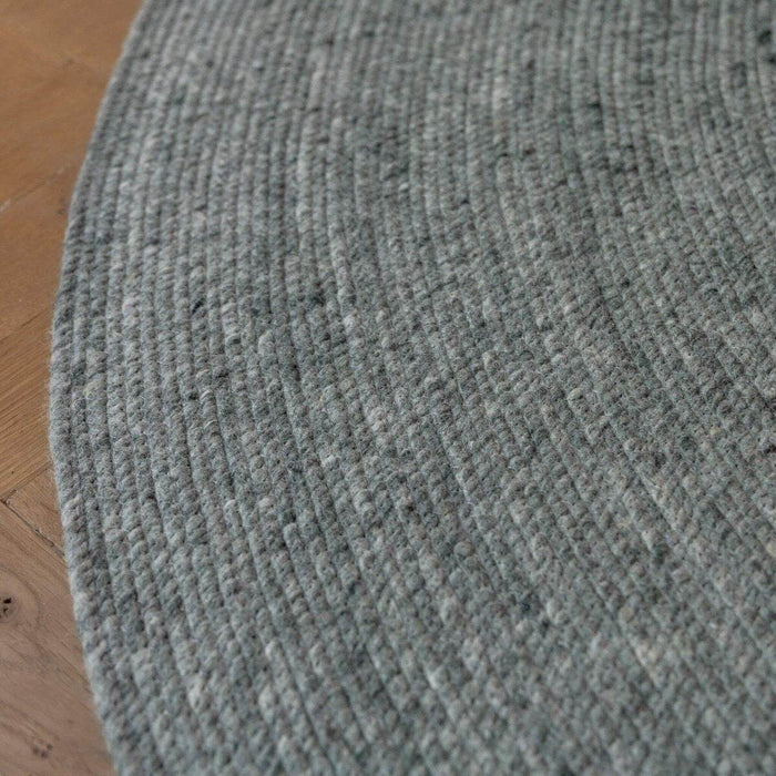 Interieur05 Rond wollen vloerkleed Gapo groen - 220 x 220 cm