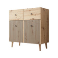 Meubella - Dressoir Bali - Eiken - 90 cm