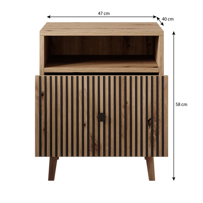 Meubella - Nachtkastje Bali - Eiken