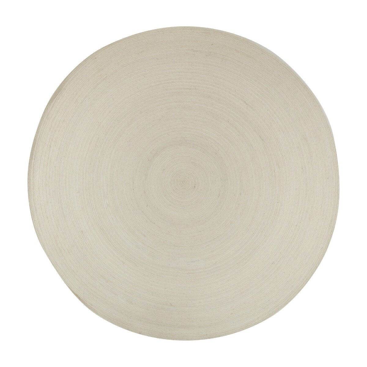 Interieur05 Rond wollen vloerkleed Gapo wit - 180 x 180 cm