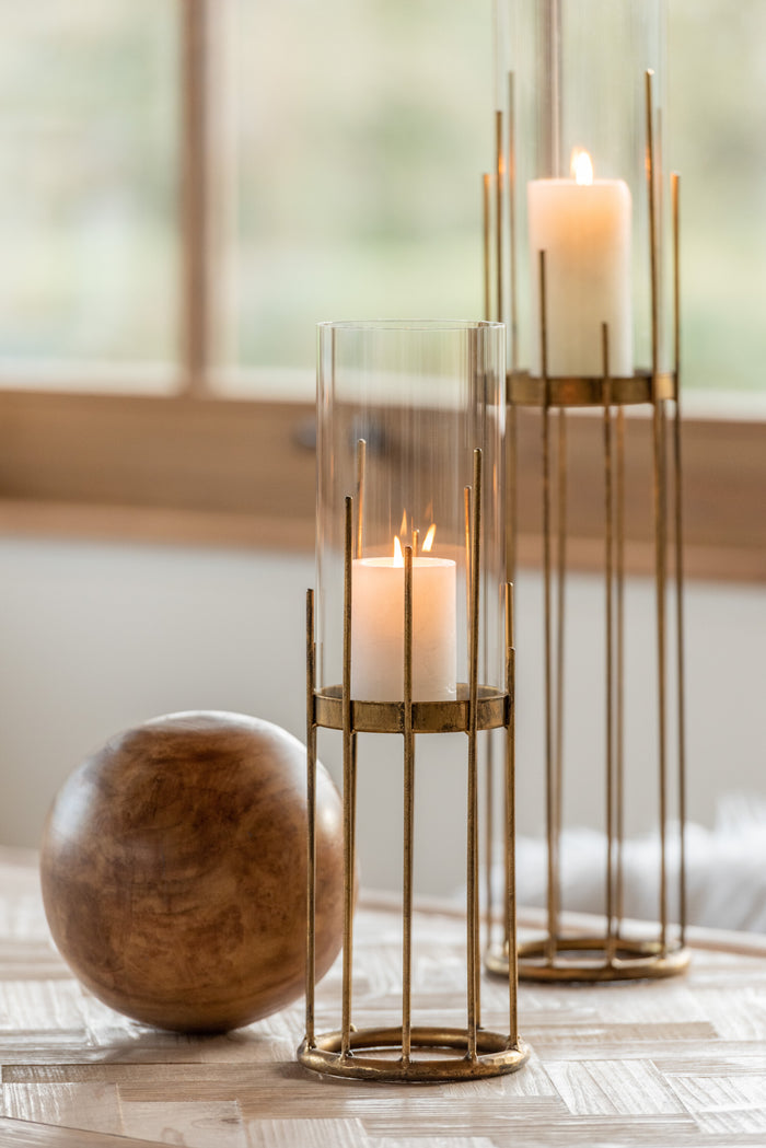 J-Line decoratie Bal - hout - bruin - medium