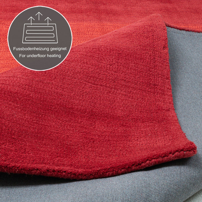 Theko Tapijt met kleurverloop Wool Comfort 90x160 cm - Rood