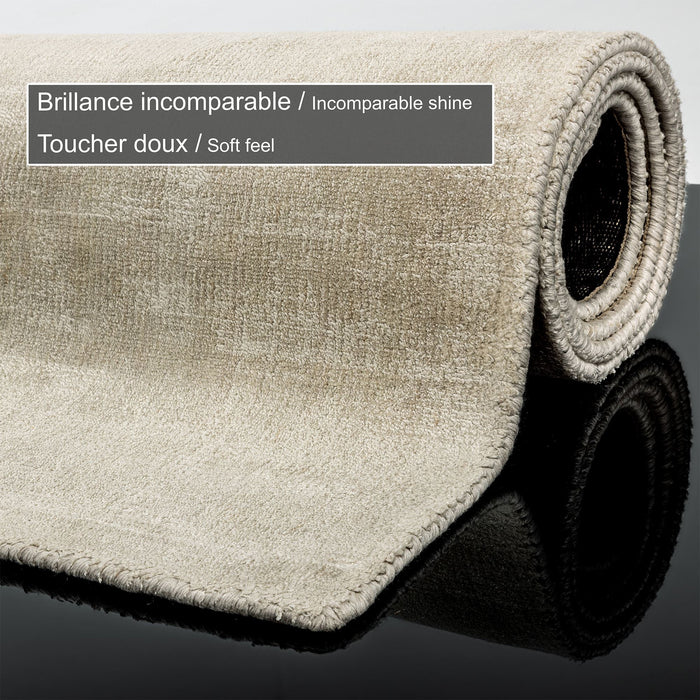 Theko handgeweven viscose tapijt Star 170x240 cm - Crème