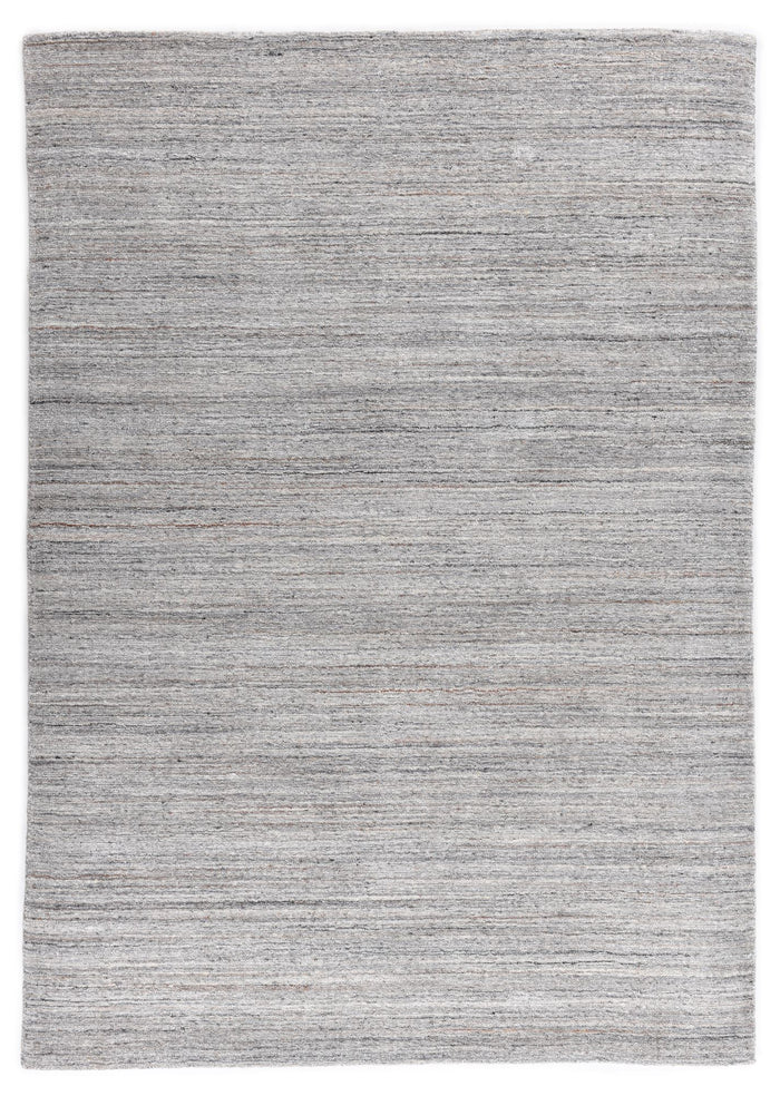 Theko Handgeweven wollen viscose tapijt San Diego 250x350 cm - Grijs