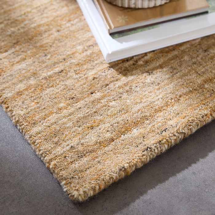 Theko Handgeweven wollen tapijt Pure 170x240 cm - Geel