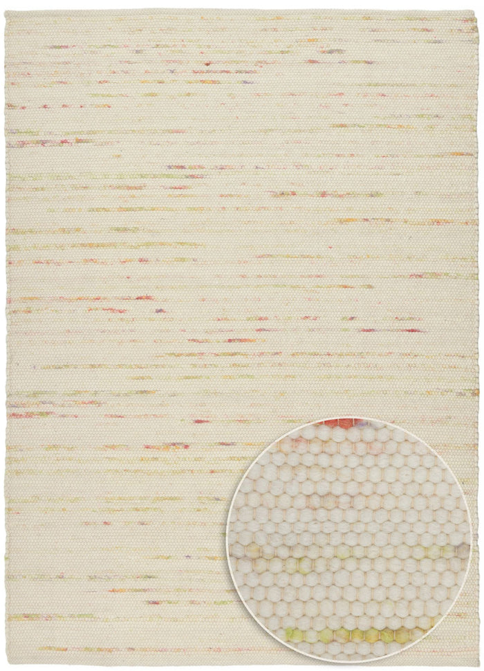 Theko Handgeweven wollen tapijt Alpen 40x60 cm - Multipastel