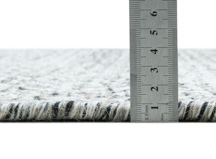 Theko Tapijt in Scandinavische stijl Trondheim 55x80 cm - Zwart|wit