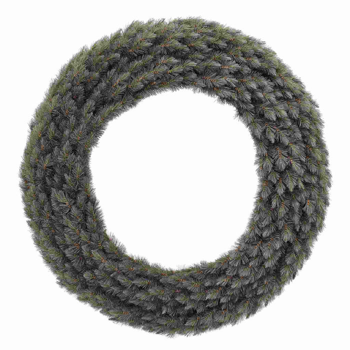 Triumph Tree Kerstkrans Forest frosted - 120x120x20 cm - PVC|Hardnaald - Blauw