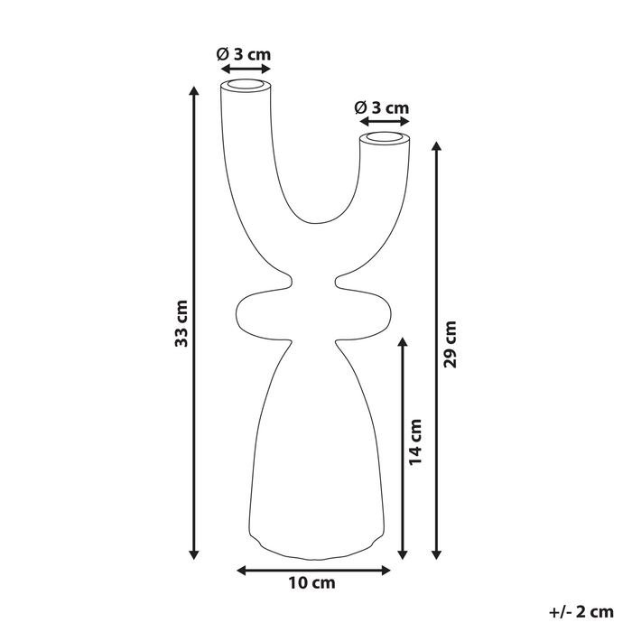 Beliani - KRADENIK - Kandelaar - Goud - 33 cm - Aluminium