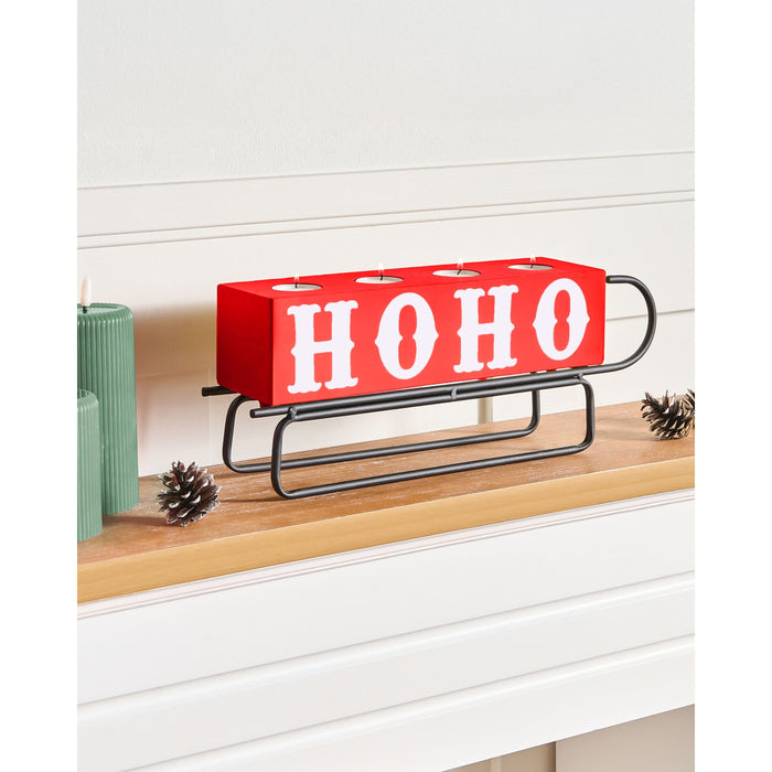 Beliani - KUHMO - Kaarshouder - Rood - IJzer