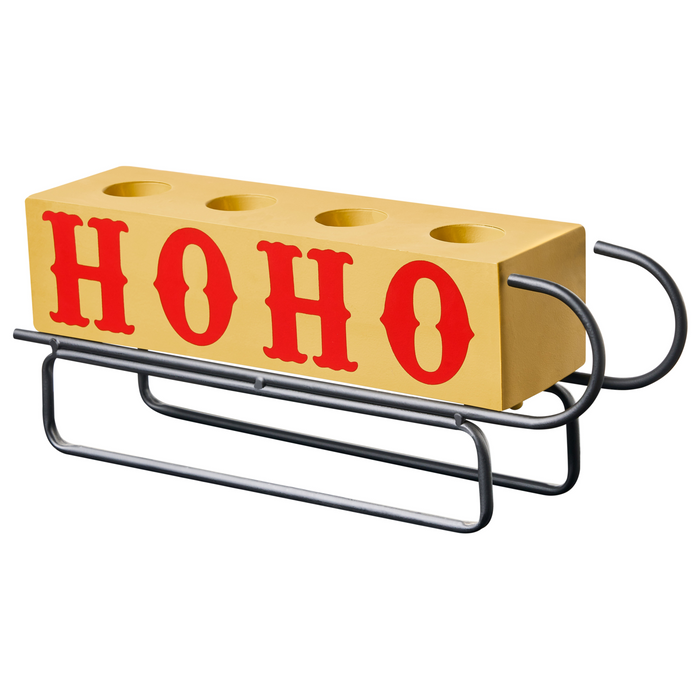 Beliani - KUHMO - Kaarshouder - Geel - IJzer