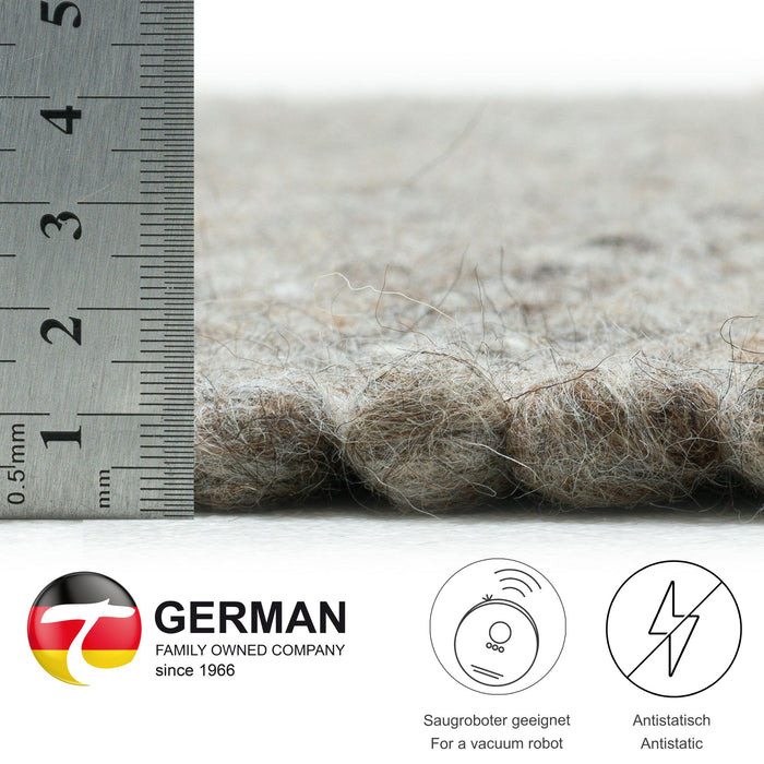 Theko Handgeweven wollen tapijt Alpen 170x240 cm - Bruin