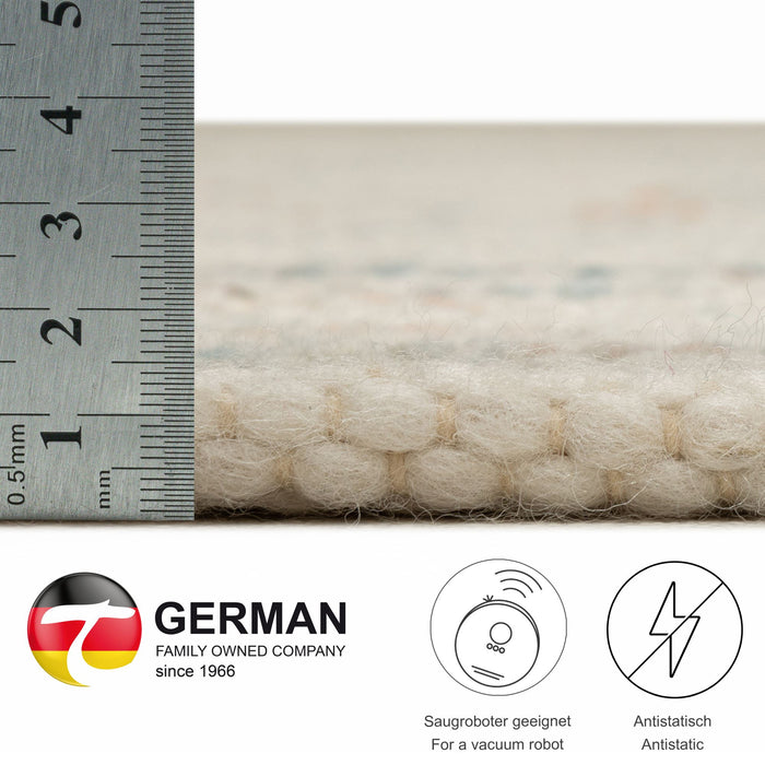 Theko Handgeweven wollen tapijt Alpen 170x240 cm - Multicolor