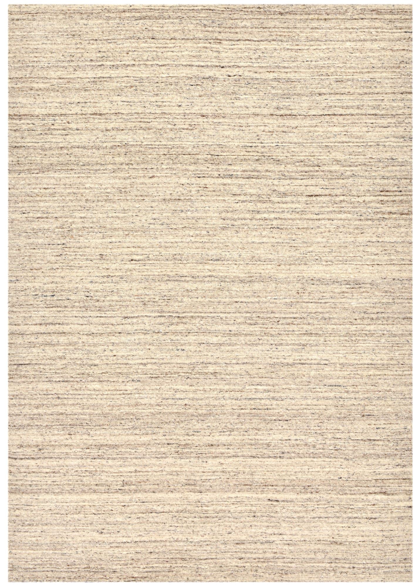 Theko Handgeweven wollen tapijt Pure 70x140 cm - Beige