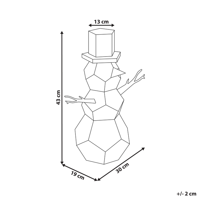 Beliani-ARCTICA-LED Kerstdecoratie-Meerkleurig-Synthetisch matriaal