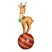 House of Seasons Kerstversiering Reindeer - 16x15x42 cm - Polyresin - Bruin