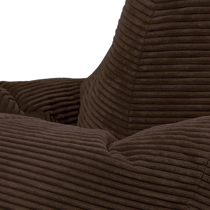 icon Dalton Zitzak - Ribfluweel - Chocolade