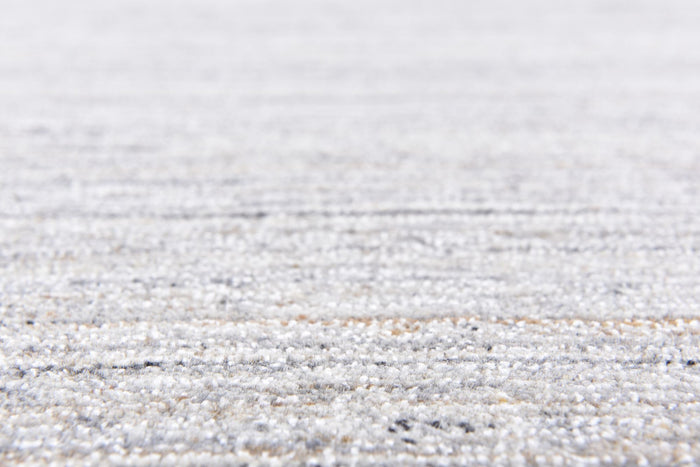 Theko Handgeweven wollen viscose tapijt San Diego 60x90 cm - Grijs