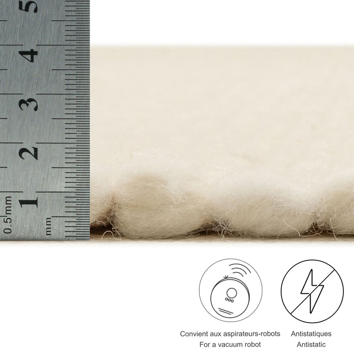 Theko Alm-Glück natuurtapijt 90x160 cm - Crème