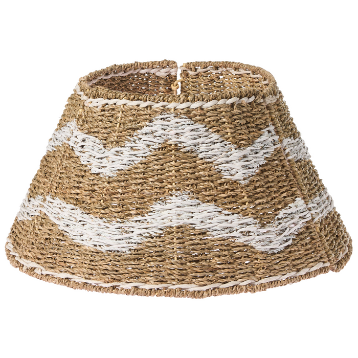 Beliani - HIVER - Kerstboomrok - Natuurlijk|Wit - ⌀ 43 cm - Zeegras