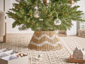 Beliani - HIVER - Kerstboomrok - Natuurlijk|Wit - ⌀ 43 cm - Zeegras