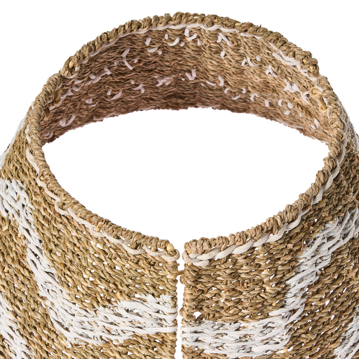 Beliani - HIVER - Kerstboomrok - Natuurlijk|Wit - ⌀ 43 cm - Zeegras