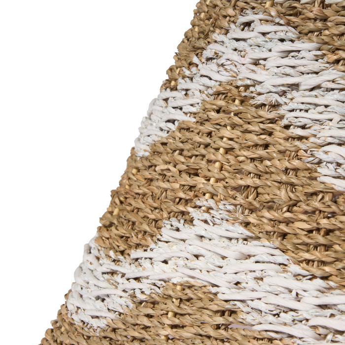 Beliani - HIVER - Kerstboomrok - Natuurlijk|Wit - ⌀ 43 cm - Zeegras